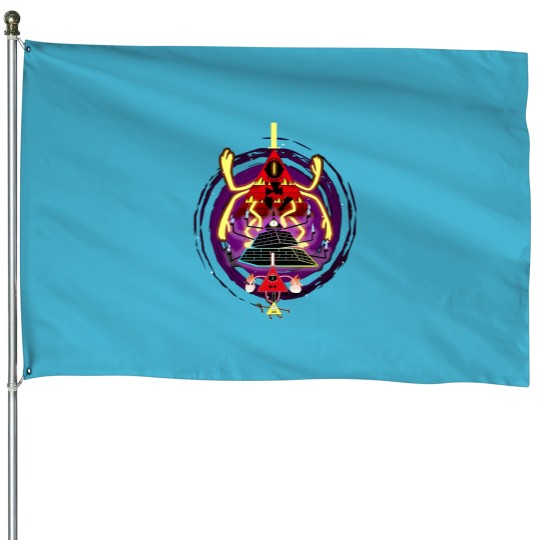 Discover Bill Cipher Gravity Falls House Flags