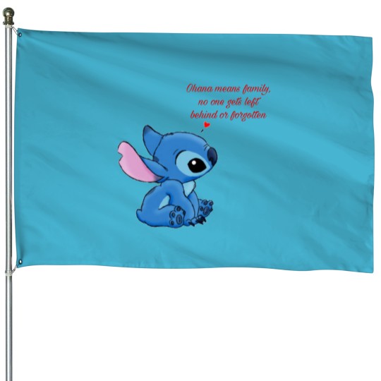Discover Ohana means family  Ohana means family House Flags