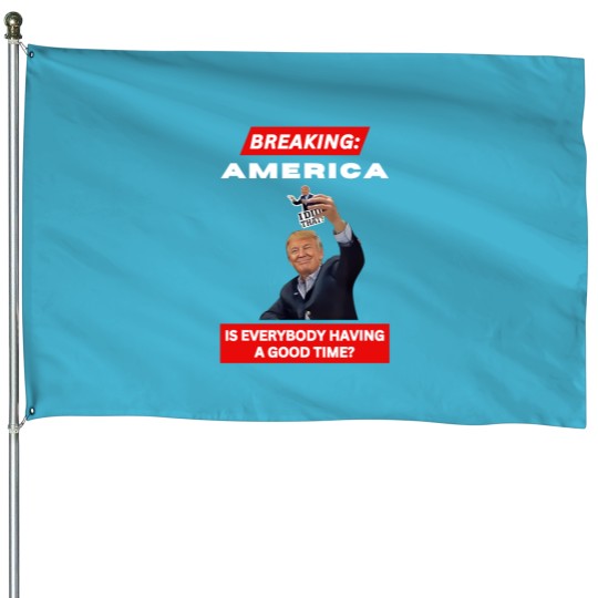 Discover BREAKING AMERICA Anti-Trump Tariffs HANDS OFF 2025 Protest House Flags