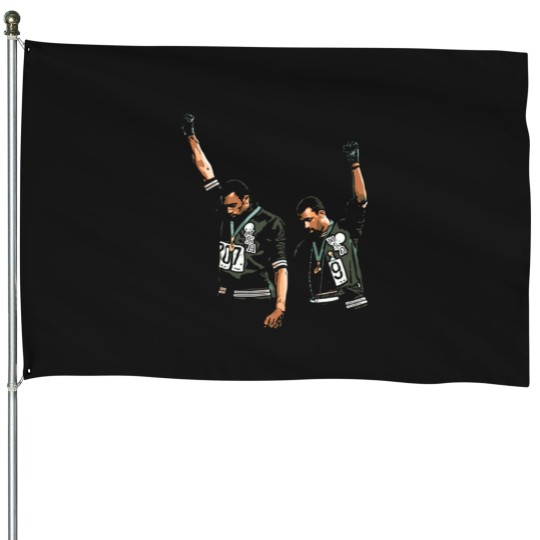 Discover 1968 Black Power Salute Illustration Classic T-Shi House Flags