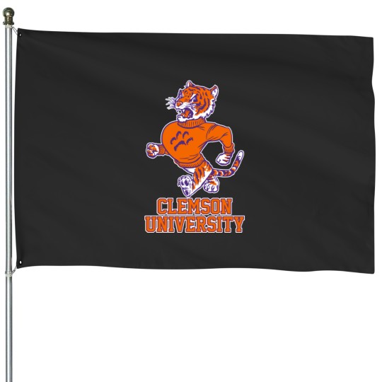 Discover Vintage Tiger Mascot for Clemson - Clemson - House Flags