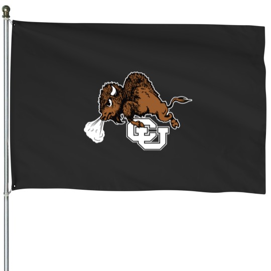 Discover Colorado U. "Ralphie the Buffalo" Vintage Mascot - Colorado - House Flags