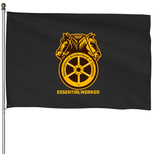 Discover U.P.S Worker, U.P.S Delivery Driver Gift, Teamster trucker colors Classic House Flags