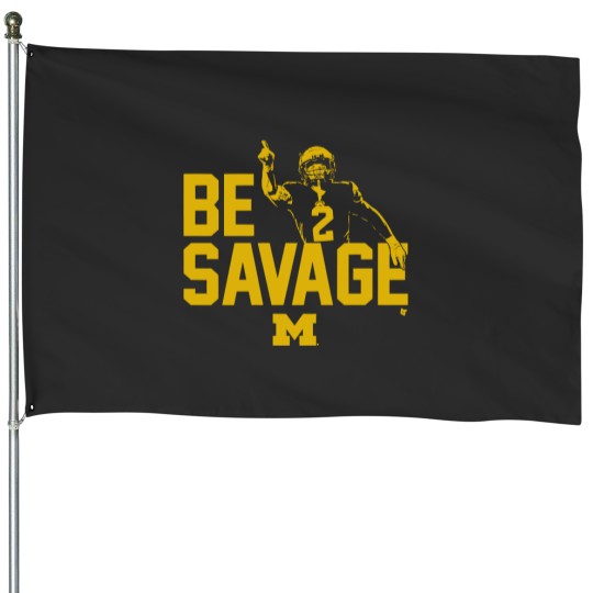Discover Michigan Football Blake Corum Be Savage House Flags