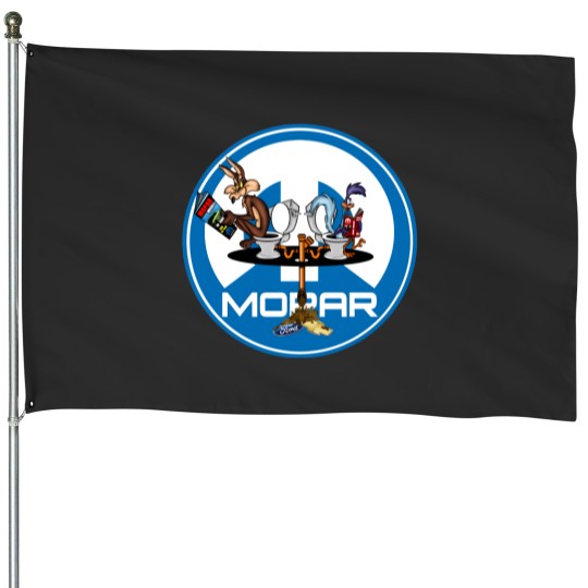 Discover Vintage Classic Mopar Muscle Car House Flags