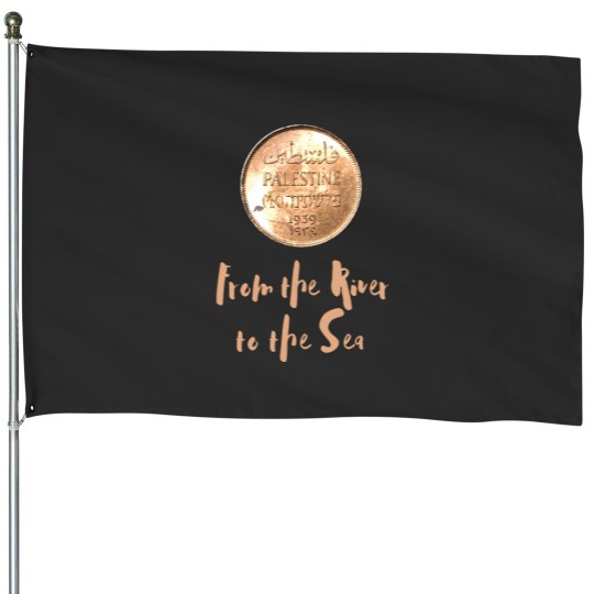 Discover 1939 Palestinian Coin House Flags with From the River to the Sea as a Caption