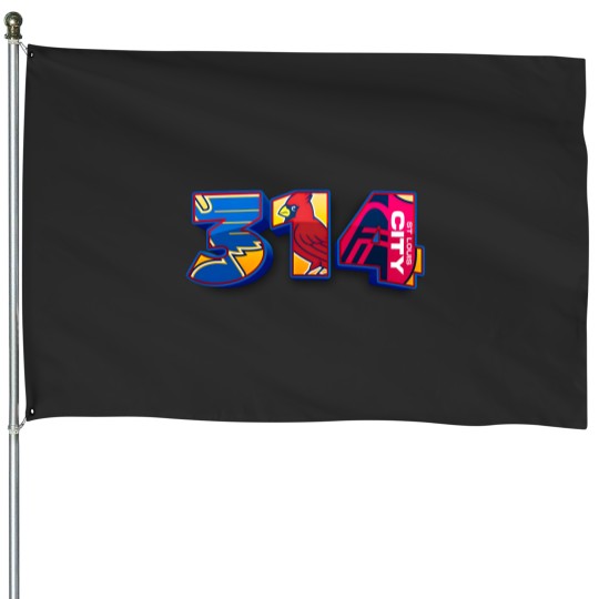 Discover Area Code St. Louis STL 314 House Flags
