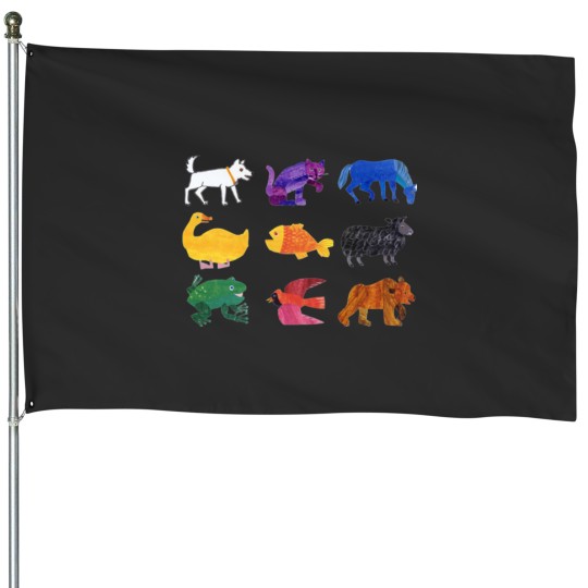 Discover Eric Carle Animals House Flags