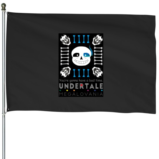 Discover Sans Undertale House Flag Gift