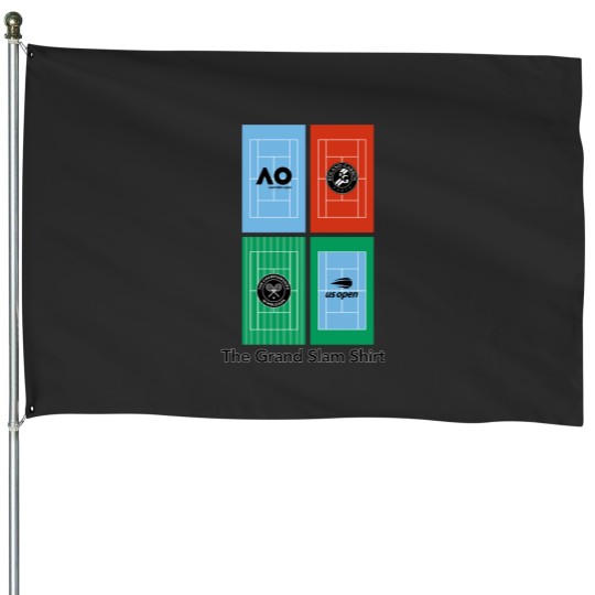 Discover Grand Slams Tennis House Flags