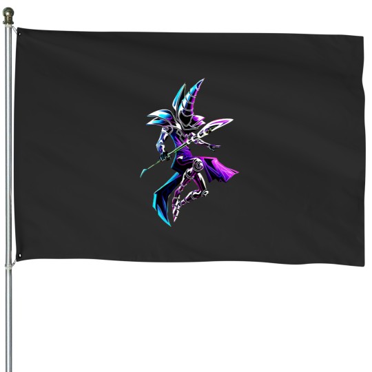 Discover Dark Magician Yugioh Duel Monsters Anime House Flags