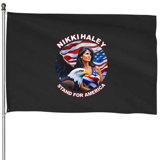 Discover Nikki Haley 2024 Unisex House Flags