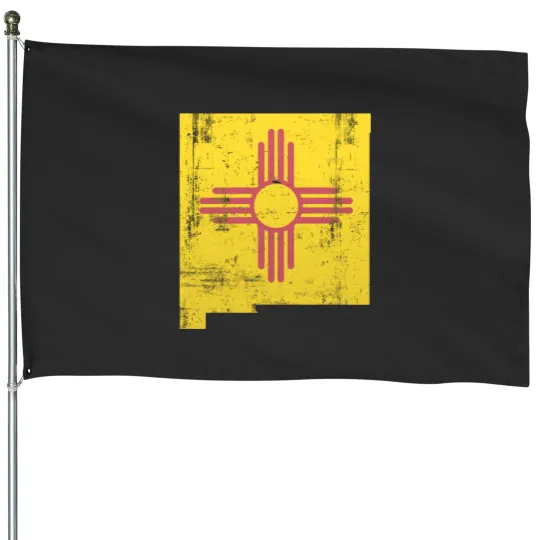 Discover New Mexico House Flags, New Mexico Zia Symbol House Flags