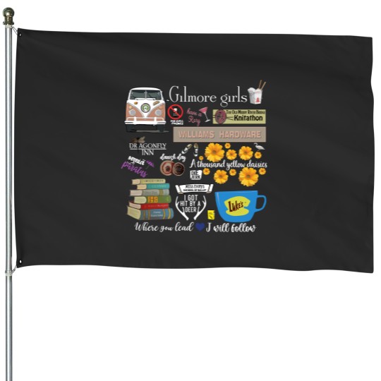 Discover Vintage Stars Hollow House Flags, Gilmore Girls House Flags