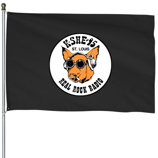 Discover KSHE 95 real rock radio station House Flags