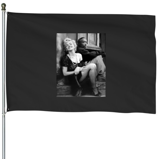Discover Tupac Marilyn Monroe Hiphop Legend House Flags