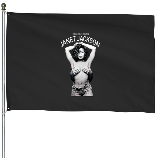 Discover Janet Jackson Rolling Stone 1993 Vintage House Flags
