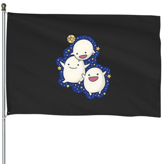Discover Starry Warawara from The Boy and the Heron Classic House Flags