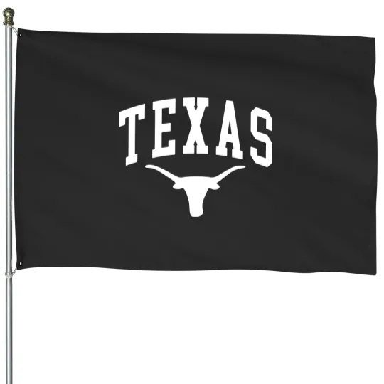 Discover Texas Longhorn House Flag