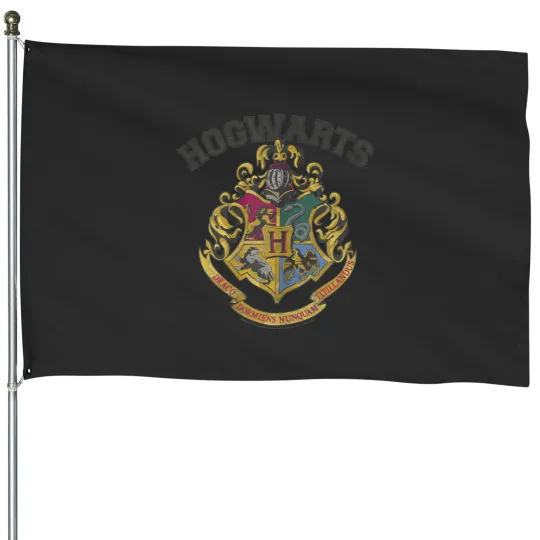 Discover Harry Potter Hogwarts Vintage Crest House Flags House Flags