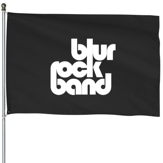Discover Blur Rock Band House Flags
