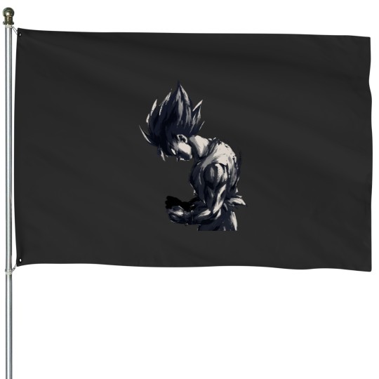 Discover Son goku turn into super saiyan House Flags
