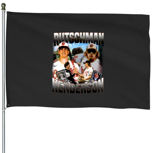 Discover Adley Rutschman Gunnar Henderson Baltimore Baseball House Flags