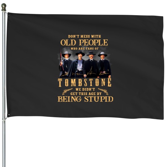 Discover Tombstone Movie House Flags, Vintage Tombstone Graphic
