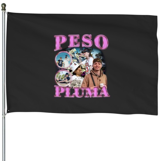 Discover Peso Pluma Music House Flags, Peso Pluma Merch