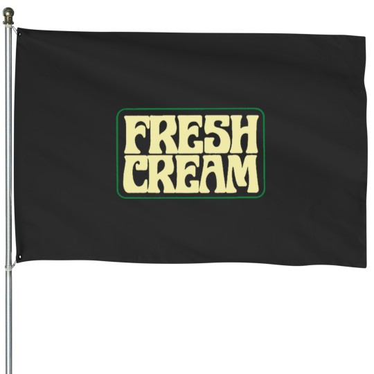 Discover Cream Band House Flags