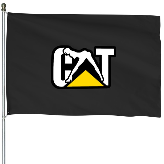 Discover CAT DIESEL GIRL House Flags