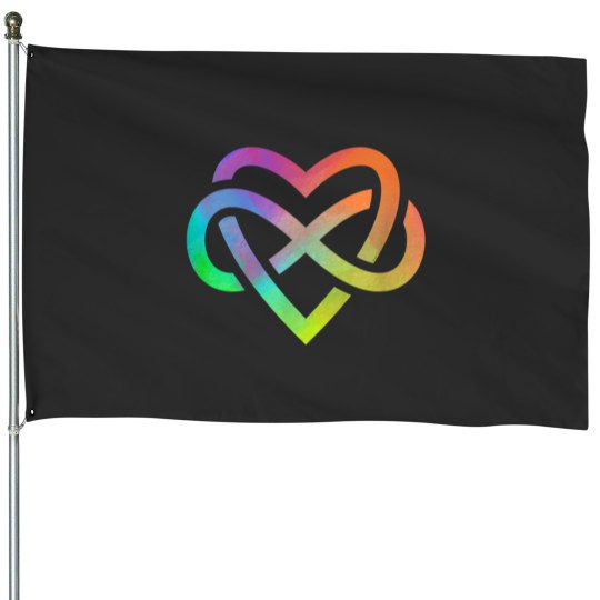 Discover Polyamory Infinity Heart Symbol Neverending Love House Flags