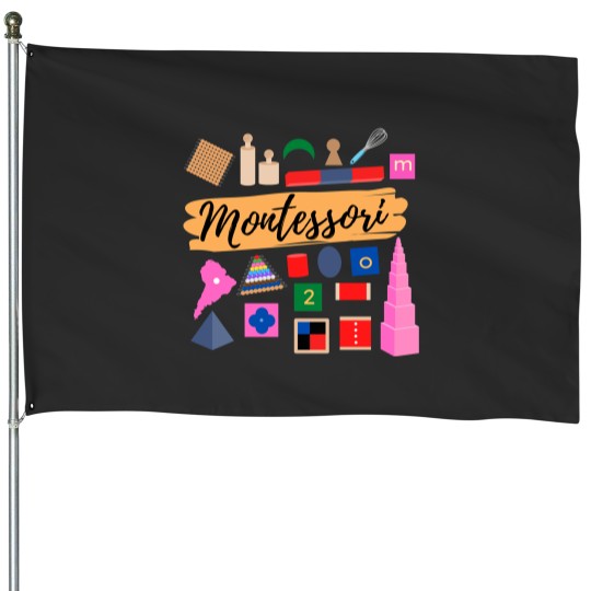 Discover Montessori Teacher Gift House Flag