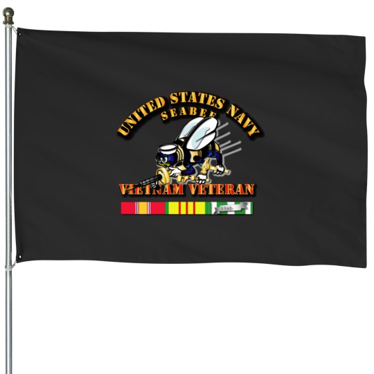 Discover US Navy - Seabee - Vietnam Veteran House Flags