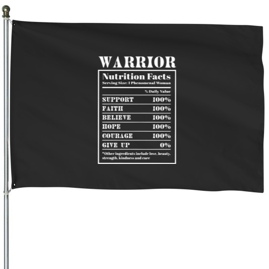 Discover Funny Cancer Warrior House Flag