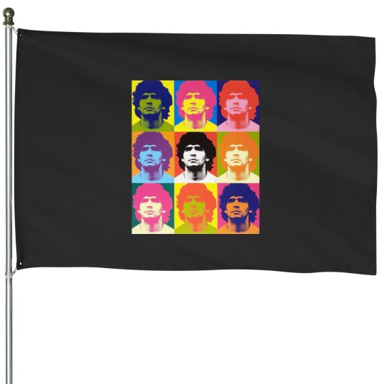Discover Warhol Maradona - Maradona - House Flags