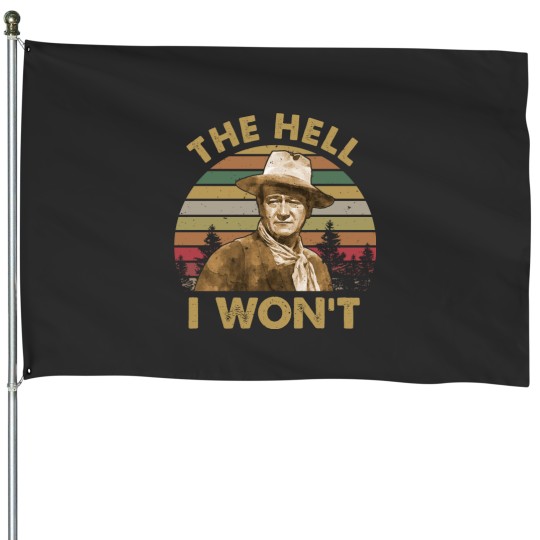 Discover John Wayne Vintage House Flag