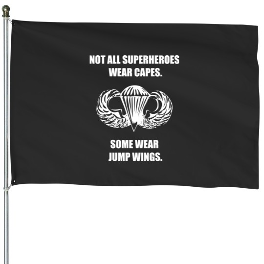 Discover Airborne Jump Wings House Flags