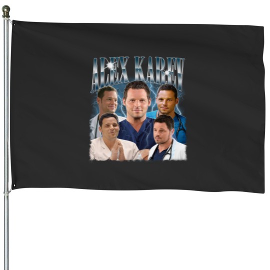 Discover Alex Karev Vintage House Flag
