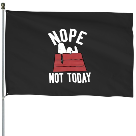 Discover Snoopy Nope Not Today House Flags