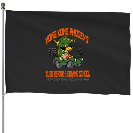 Discover Hong Kong Phooey's Auto Repair _amp_ Driving School House Flags