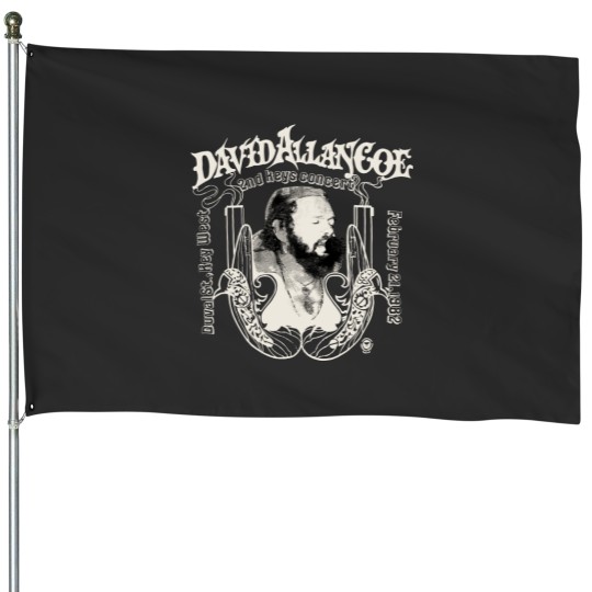 Discover David Allan Coe 1982 Vintage House Flags