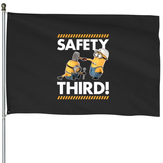 Discover Despicable Me Minions Safety Third Graphic House Flags