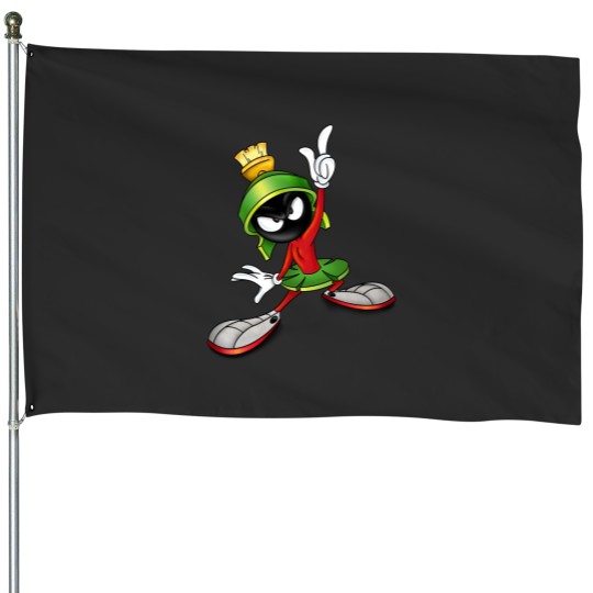 Discover Marvin The Martian WoShort Sleeve VNeck Basic Black House Flags