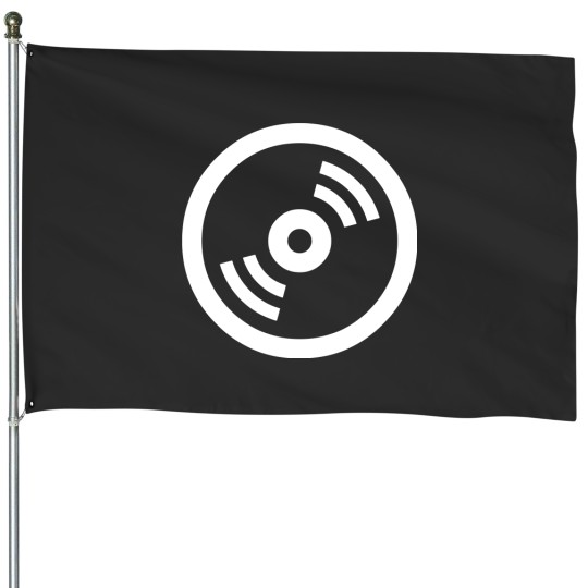 Discover Music Record House Flags