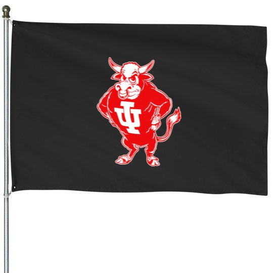 Discover Indiana U Vintage Bison Mascot - Indiana - House Flags