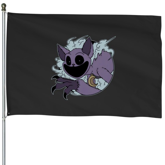 Discover Smiling Critters Cat Nap Poppy Playtime House Flags, Horror Game House Flags