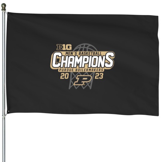 Discover Purdue Boilermakers Big Ten Champs Mens Basketball House Flags