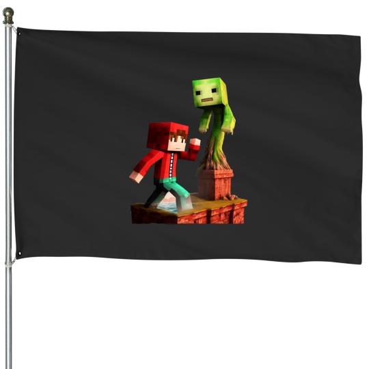 Discover jj mikey maizen Classic House Flags