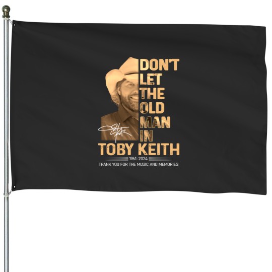 Discover Toby Keith memory black House Flags